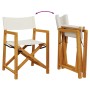 Folding garden chairs 6 units, cream white fabric by , Garden chairs - Ref: Foro24-3208917, Price: 326,66 €, Discount: %