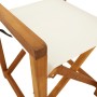 Folding garden chairs 6 units, cream white fabric by , Garden chairs - Ref: Foro24-3208917, Price: 326,66 €, Discount: %