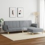 Zweiplätziges Schlafsofa mit Hocker, helles graues Stoffpolster. von , Sofas - Ref: Foro24-3258141, Preis: 334,88 €, Rabatt: %