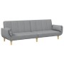 Zweiplätziges Schlafsofa mit Hocker, helles graues Stoffpolster. von , Sofas - Ref: Foro24-3258141, Preis: 334,88 €, Rabatt: %