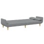 Sofá cama de 2 plazas con taburete tela gris claro de , Sofás - Ref: Foro24-3258141, Precio: 334,88 €, Descuento: %