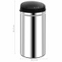 Trash can with automatic sensor 50 L stainless steel by vidaXL, Garbage cans and trash cans - Ref: Foro24-322694, Price: 96,1...