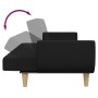 2-seater sofa bed with black fabric ottoman by , Sofas - Ref: Foro24-3258143, Price: 330,86 €, Discount: %