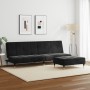 Zweiplätziges Schlafsofa mit schwarzem Samthocker. von , Sofas - Ref: Foro24-3258148, Preis: 314,55 €, Rabatt: %