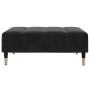 Sofá cama de 2 plazas con taburete terciopelo negro de , Sofás - Ref: Foro24-3258148, Precio: 308,99 €, Descuento: %