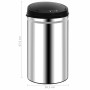 Trash can with automatic sensor 40 L stainless steel by vidaXL, Garbage cans and trash cans - Ref: Foro24-322693, Price: 97,0...