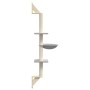 Light gray wall-mounted scratching post for cats, 142.5 cm by , Cat furniture - Ref: Foro24-172396, Price: 42,16 €, Discount: %