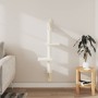 Cream wall-mounted cat scratching tree 108 cm by , Cat furniture - Ref: Foro24-172410, Price: 29,65 €, Discount: %