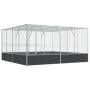 Silver steel birdcage 418x414x212 cm by , Feet and bird cages - Ref: Foro24-172588, Price: 858,66 €, Discount: %