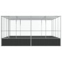 Silver steel birdcage 418x414x212 cm by , Feet and bird cages - Ref: Foro24-172588, Price: 858,66 €, Discount: %