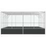 Silver steel birdcage 418x414x212 cm by , Feet and bird cages - Ref: Foro24-172588, Price: 858,66 €, Discount: %