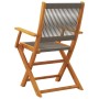 Reclining garden chairs 6 pcs solid acacia wood gray by , Garden chairs - Ref: Foro24-3214569, Price: 420,39 €, Discount: %