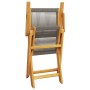 Reclining garden chairs 6 pcs solid acacia wood gray by , Garden chairs - Ref: Foro24-3214569, Price: 420,39 €, Discount: %