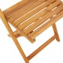 Folding garden chairs 8 pcs solid wood and taupe fabric by , Garden chairs - Ref: Foro24-3214618, Price: 324,57 €, Discount: %