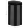 Trash can with automatic sensor 30L black carbon steel by vidaXL, Garbage cans and trash cans - Ref: Foro24-322698, Price: 79...