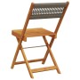 Reclining garden chairs 6 pcs solid acacia wood gray by , Garden chairs - Ref: Foro24-3214605, Price: 251,09 €, Discount: %