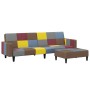 Zweiplätziges Schlafsofa mit Hocker aus Patchwork-Stoff. von , Sofas - Ref: Foro24-3258122, Preis: 322,99 €, Rabatt: %