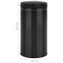 Trash can with automatic sensor 60L black carbon steel by vidaXL, Garbage cans and trash cans - Ref: Foro24-322701, Price: 12...