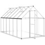 Greenhouse with silver aluminum base frame 334x169x195 cm by , Greenhouses - Ref: Foro24-3266326, Price: 571,99 €, Discount: %