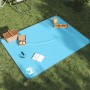 Manta de picnic con piquetas azul 205x155 cm de , Camping y senderismo - Ref: Foro24-4004201, Precio: 15,00 €, Descuento: %