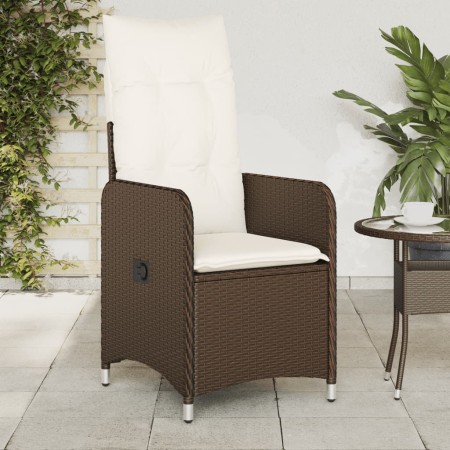 Reclining garden armchairs with brown cushions 2 units PE rattan by , Garden chairs - Ref: Foro24-365686, Price: 264,14 €, Di...