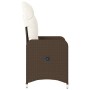 Sillones reclinables jardín con cojines marrones 2 uds ratán PE de , Sillas de jardín - Ref: Foro24-365686, Precio: 263,99 €,...