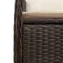 Reclining garden armchairs with brown cushions 2 units PE rattan by , Garden chairs - Ref: Foro24-365686, Price: 264,14 €, Di...