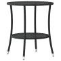 Reclining garden chairs with table 2 pcs black PE rattan by , Garden chairs - Ref: Foro24-365690, Price: 261,97 €, Discount: %