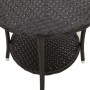 Reclining garden chairs with table 2 pcs black PE rattan by , Garden chairs - Ref: Foro24-365690, Price: 261,97 €, Discount: %