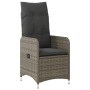 Reclining garden chairs with table 2 pcs gray PE rattan by , Garden chairs - Ref: Foro24-365692, Price: 266,21 €, Discount: %