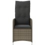 Reclining garden chairs with table 2 pcs gray PE rattan by , Garden chairs - Ref: Foro24-365692, Price: 266,21 €, Discount: %