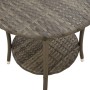 Reclining garden chairs with table 2 pcs gray PE rattan by , Garden chairs - Ref: Foro24-365692, Price: 266,21 €, Discount: %