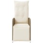 Garden reclining armchairs with beige cushions 2 units PE rattan by , Garden chairs - Ref: Foro24-365703, Price: 287,17 €, Di...