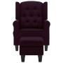 Sillón de masaje con reposapiés tela morado de vidaXL, Sillones de masaje eléctricos - Ref: Foro24-320168, Precio: 235,54 €, ...