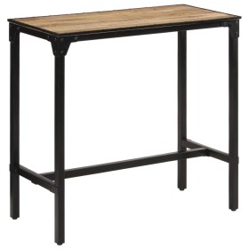 Mesa de bar madera maciza de mango rugoso 110x55x107 cm de , Taburetes de cocina - Ref: Foro24-358938, Precio: 184,60 €, Desc...