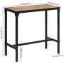 Solid mango wood bar table rough 110x55x107 cm by , Kitchen stools - Ref: Foro24-358938, Price: 184,60 €, Discount: %