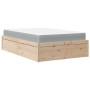 Bed with solid pine wood mattress 140x190 cm by , Beds and slatted bases - Ref: Foro24-3281946, Price: 364,54 €, Discount: %