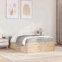 Cama con colchón madera maciza de pino 140x190 cm de , Camas y somieres - Ref: Foro24-3281946, Precio: 364,54 €, Descuento: %