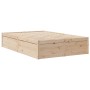 Bed with solid pine wood mattress 140x190 cm by , Beds and slatted bases - Ref: Foro24-3281946, Price: 364,54 €, Discount: %