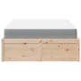 Bed with solid pine wood mattress 140x190 cm by , Beds and slatted bases - Ref: Foro24-3281946, Price: 364,54 €, Discount: %