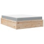 Bed with solid pine wood mattress 140x190 cm by , Beds and slatted bases - Ref: Foro24-3281946, Price: 364,54 €, Discount: %