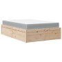 Cama con colchón madera maciza de pino 120x190 cm de , Camas y somieres - Ref: Foro24-3281952, Precio: 330,71 €, Descuento: %