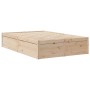 Cama con colchón madera maciza de pino 120x190 cm de , Camas y somieres - Ref: Foro24-3281952, Precio: 330,71 €, Descuento: %