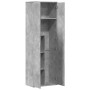 Hoher Schrank aus grauem Beton-Ingenieurholz 60x35x180 cm von , Schließfächer und Lagerschränke - Ref: Foro24-3276668, Preis:...