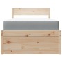 Bed with drawers and solid white pine mattress 90x190 cm by , Beds and slatted bases - Ref: Foro24-3281919, Price: 304,16 €, ...