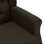 Sillón de masaje con reposapiés tela marrón oscuro de vidaXL, Sillones de masaje eléctricos - Ref: Foro24-320166, Precio: 252...