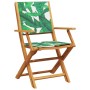 3-piece bistro set, fabric, solid wood, leaf print by , Garden sets - Ref: Foro24-3281860, Price: 179,71 €, Discount: %