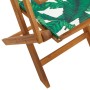 3-piece bistro set, fabric, solid wood, leaf print by , Garden sets - Ref: Foro24-3281860, Price: 179,71 €, Discount: %