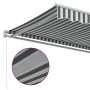 Manual retractable awning in anthracite gray and white, 400x350 cm. by , Awnings - Ref: Foro24-3215792, Price: 352,06 €, Disc...