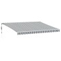 Toldo retráctil automático luz LED antracita blanco 450x350 cm de , Toldos - Ref: Foro24-3215799, Precio: 687,38 €, Descuento: %